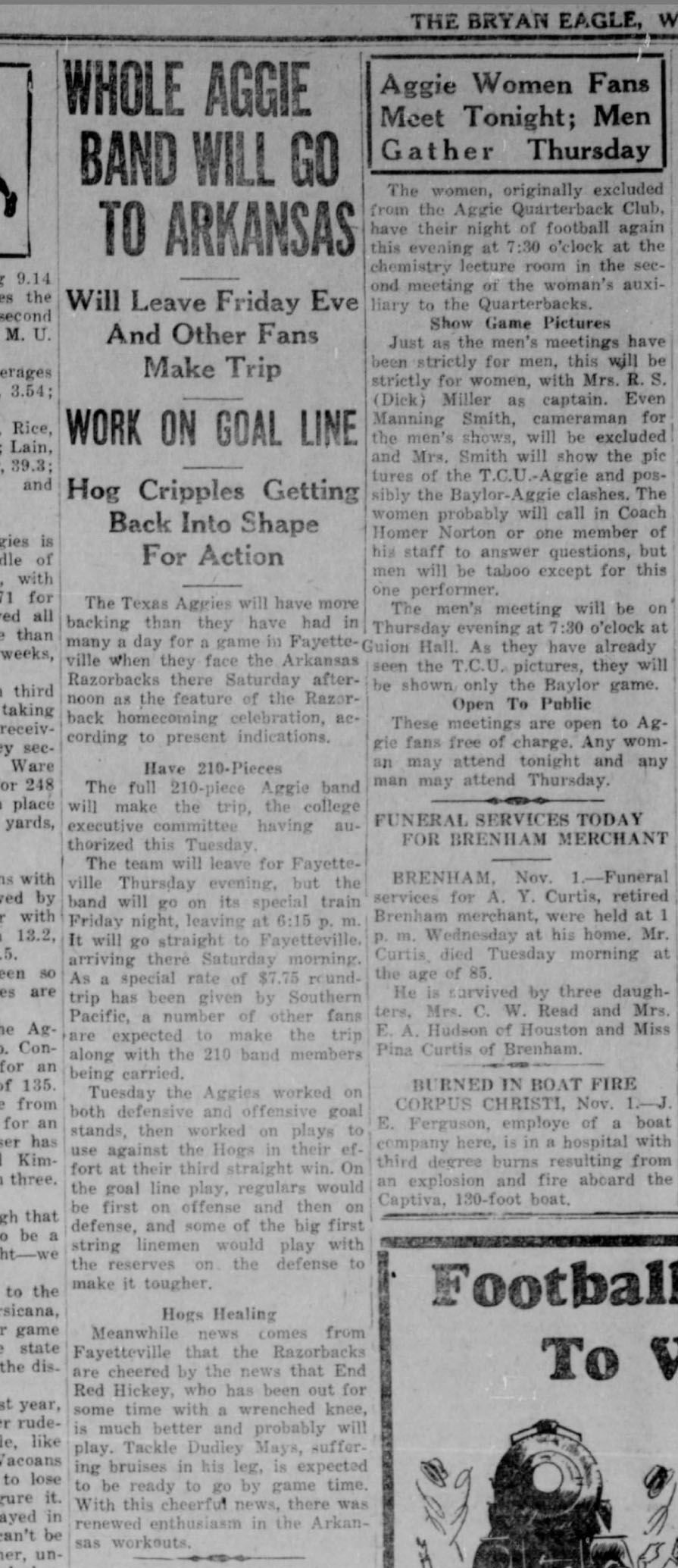 The Eagle Archives: November 1, 1939
